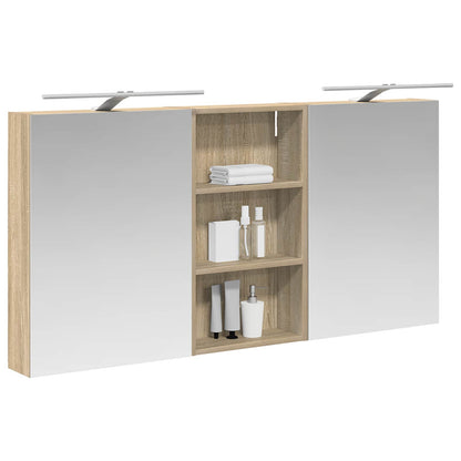 vidaXL Bathroom Cabinet Set 3 pcs 140 x 14.5 x 70 cm Engineered wood