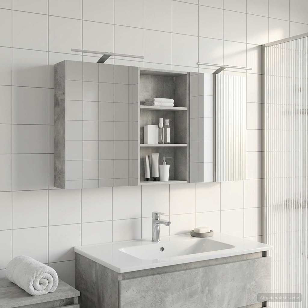 vidaXL Bathroom Cabinet Set 3 pcs 140 x 14.5 x 70 cm Engineered wood