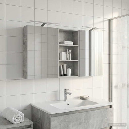 vidaXL Bathroom Cabinet Set 3 pcs 140 x 14.5 x 70 cm Engineered wood