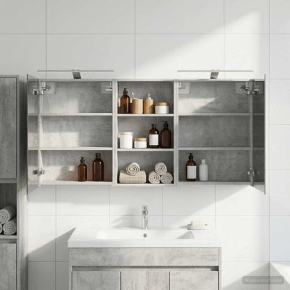vidaXL Bathroom Cabinet Set 3 pcs 140 x 14.5 x 70 cm Engineered wood