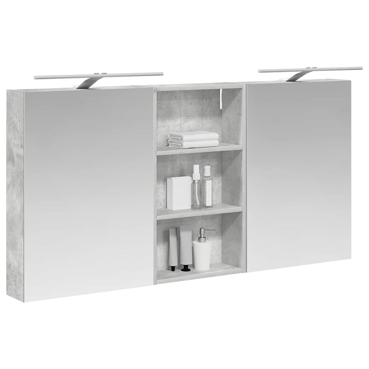 vidaXL Bathroom Cabinet Set 3 pcs 140 x 14.5 x 70 cm Engineered wood