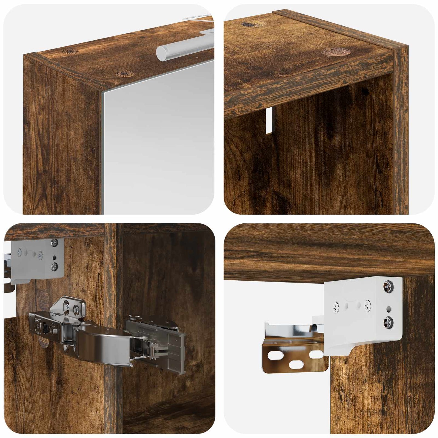 vidaXL Bathroom Cabinet Set 3 pcs 140 x 14.5 x 70 cm Engineered wood