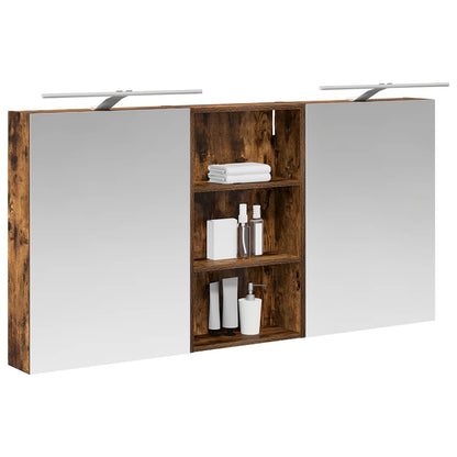 vidaXL Bathroom Cabinet Set 3 pcs 140 x 14.5 x 70 cm Engineered wood