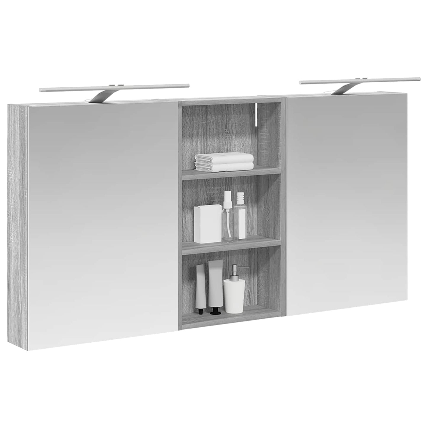 vidaXL Bathroom Cabinet Set 3 pcs 140 x 14.5 x 70 cm Engineered wood