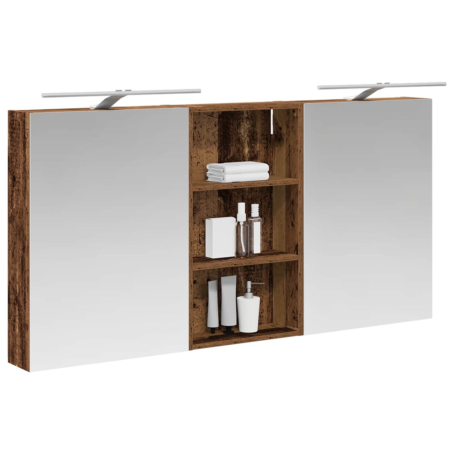 vidaXL Bathroom Cabinet Set 3 pcs 140 x 14.5 x 70 cm Engineered wood