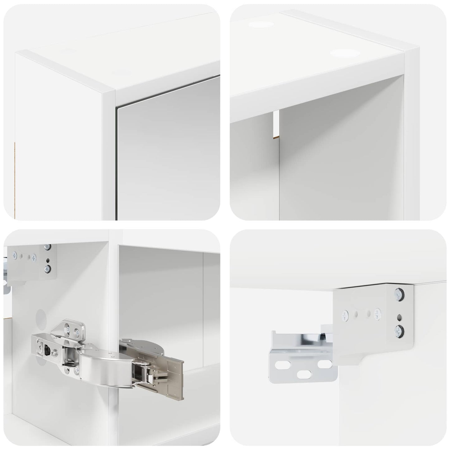 vidaXL Bathroom Cabinet Set 3 pcs 116 x 16 x 62.5 cm Engineered wood