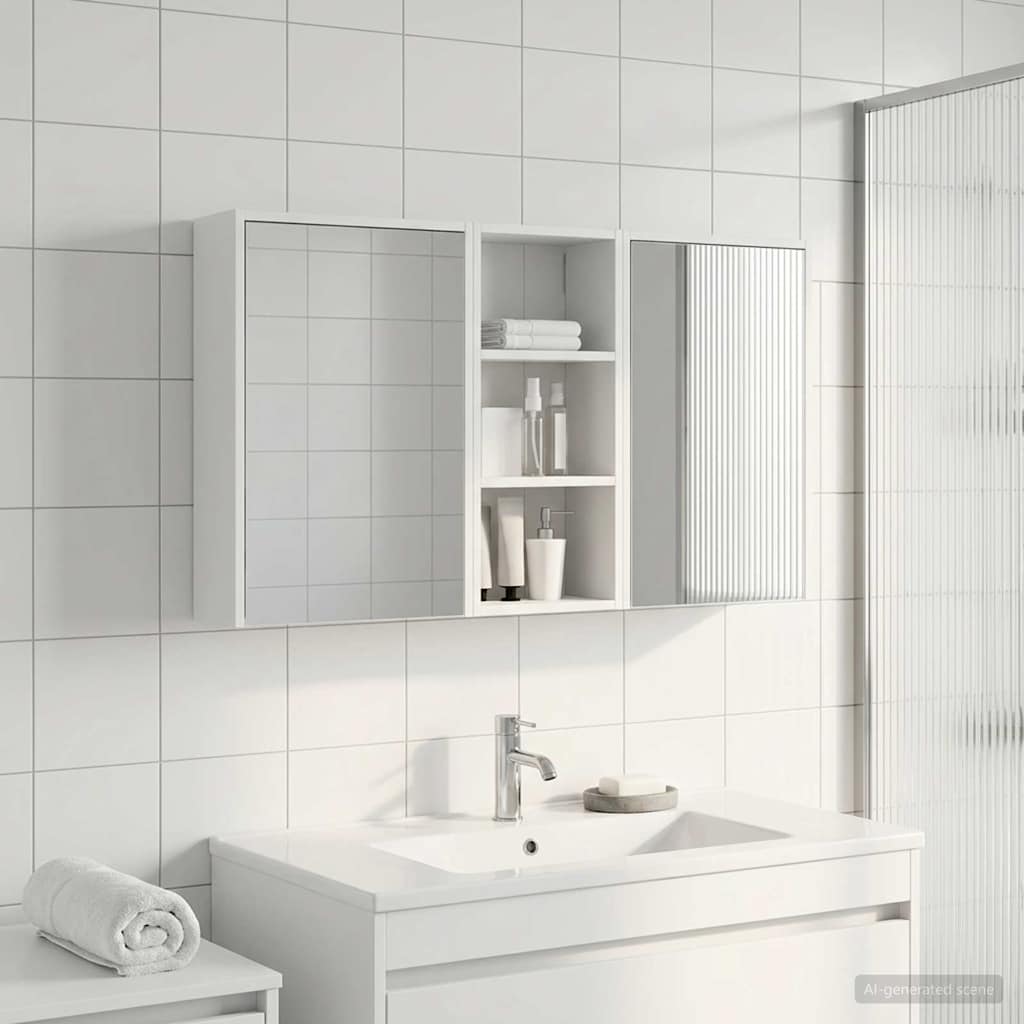 vidaXL Bathroom Cabinet Set 3 pcs 116 x 16 x 62.5 cm Engineered wood