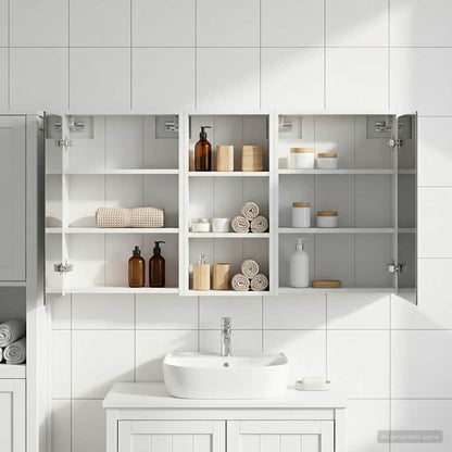 vidaXL Bathroom Cabinet Set 3 pcs 116 x 16 x 62.5 cm Engineered wood