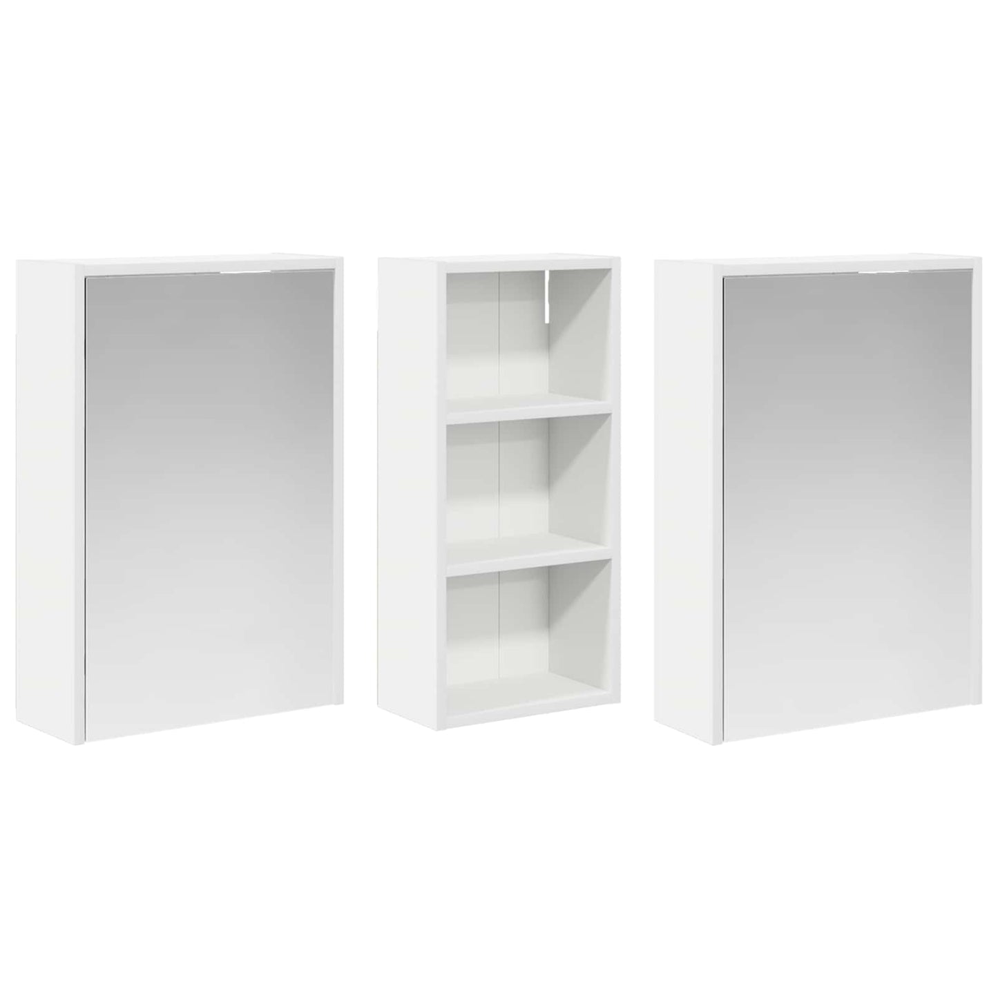 vidaXL Bathroom Cabinet Set 3 pcs 116 x 16 x 62.5 cm Engineered wood