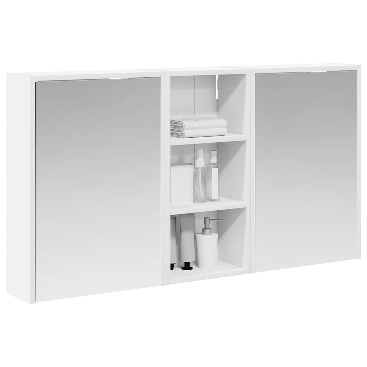 vidaXL Bathroom Cabinet Set 3 pcs 116 x 16 x 62.5 cm Engineered wood