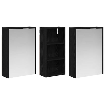 vidaXL Bathroom Cabinet Set 3 pcs 116 x 16 x 62.5 cm Engineered wood