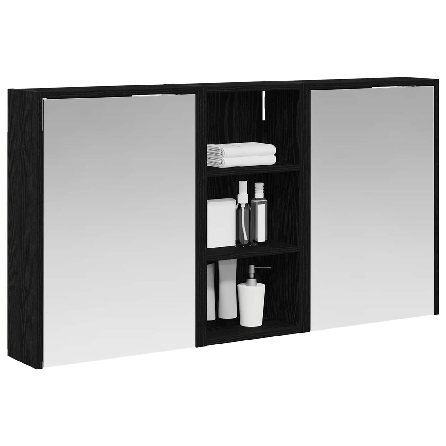 vidaXL Bathroom Cabinet Set 3 pcs 116 x 16 x 62.5 cm Engineered wood