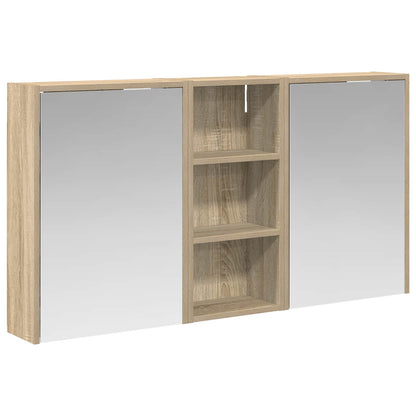 vidaXL Bathroom Cabinet Set 3 pcs 116 x 16 x 62.5 cm Engineered wood
