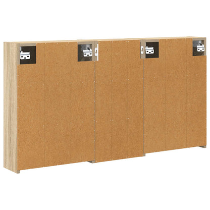 vidaXL Bathroom Cabinet Set 3 pcs 116 x 16 x 62.5 cm Engineered wood