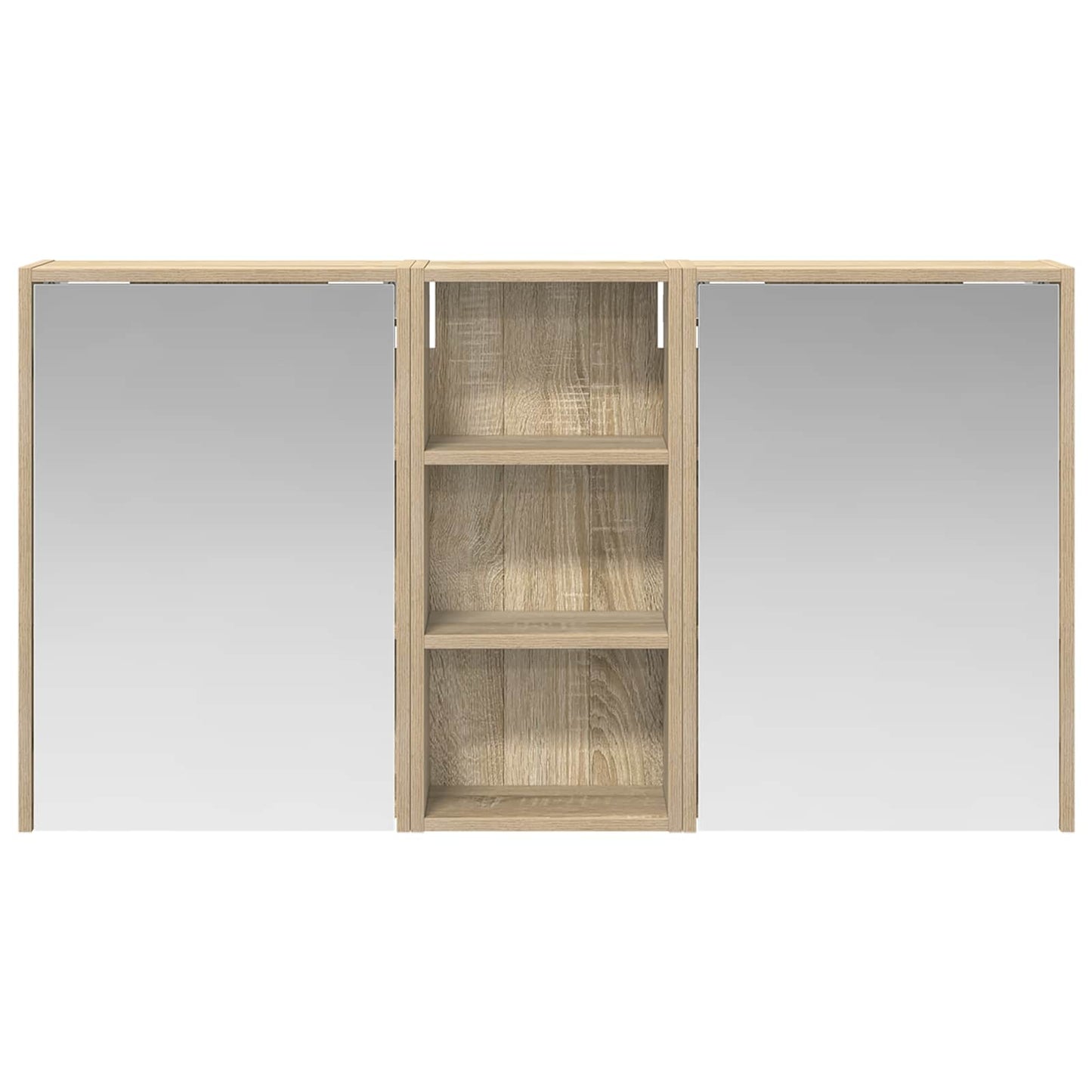 vidaXL Bathroom Cabinet Set 3 pcs 116 x 16 x 62.5 cm Engineered wood