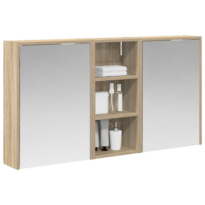 vidaXL Bathroom Cabinet Set 3 pcs 116 x 16 x 62.5 cm Engineered wood