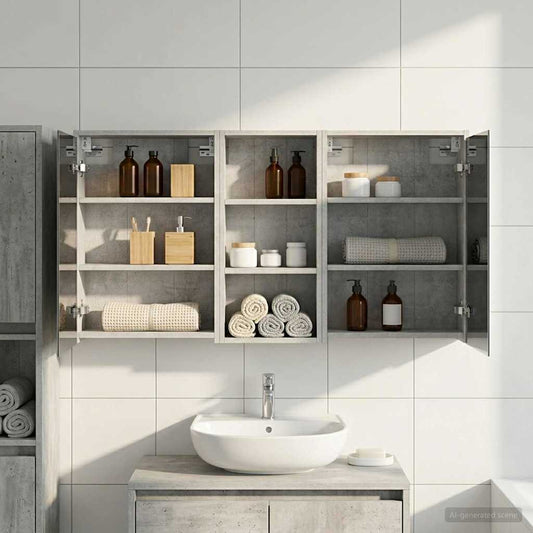 vidaXL Bathroom Cabinet Set 3 pcs 116 x 16 x 62.5 cm Engineered wood