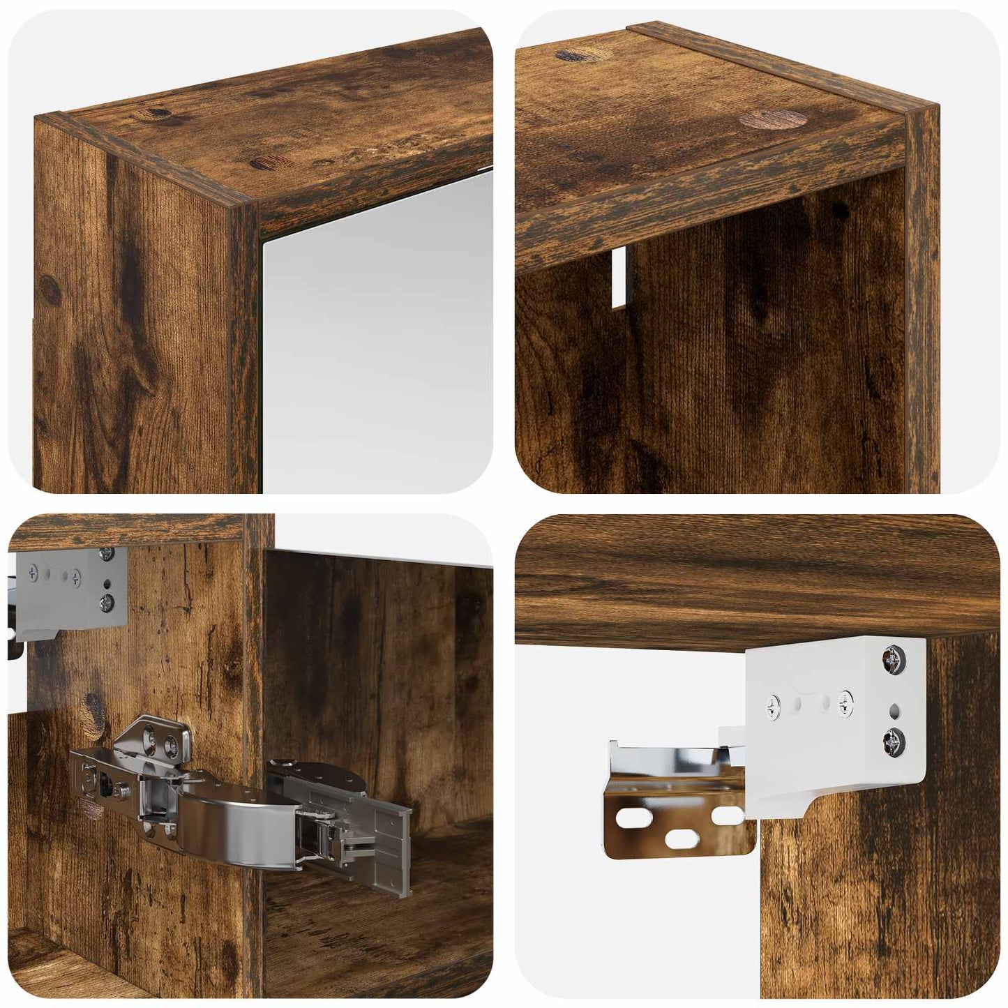 vidaXL Bathroom Cabinet Set 3 pcs 116 x 16 x 62.5 cm Engineered wood