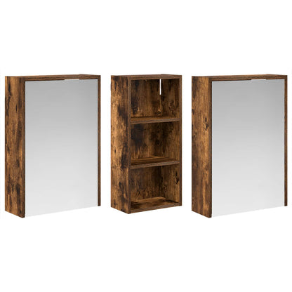 vidaXL Bathroom Cabinet Set 3 pcs 116 x 16 x 62.5 cm Engineered wood