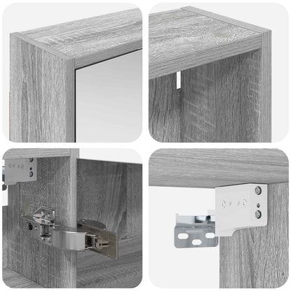 vidaXL Bathroom Cabinet Set 3 pcs 116 x 16 x 62.5 cm Engineered wood