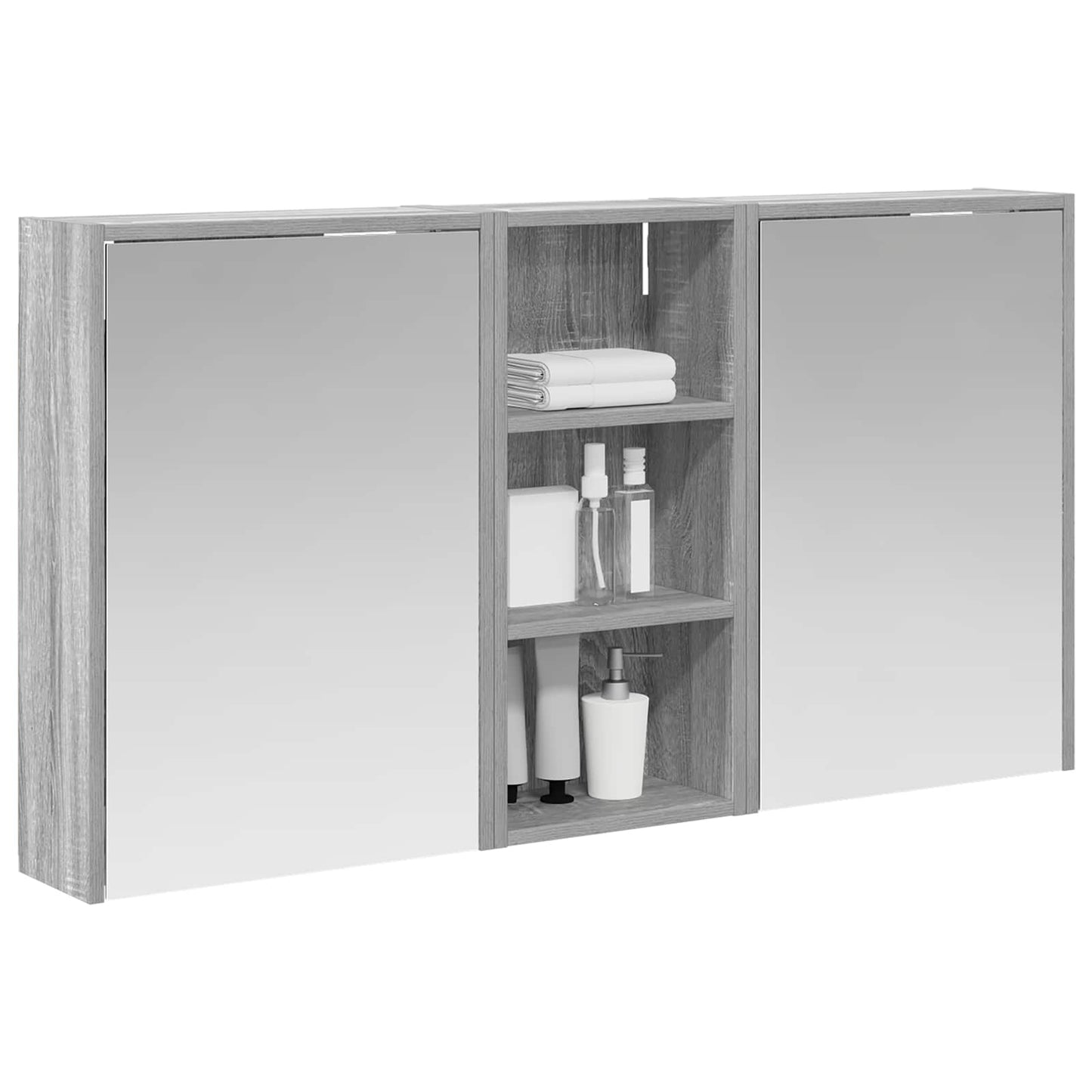 vidaXL Bathroom Cabinet Set 3 pcs 116 x 16 x 62.5 cm Engineered wood