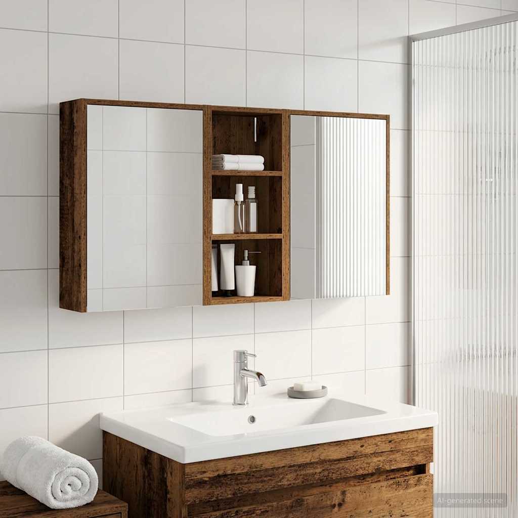 vidaXL Bathroom Cabinet Set 3 pcs 116 x 16 x 62.5 cm Engineered wood