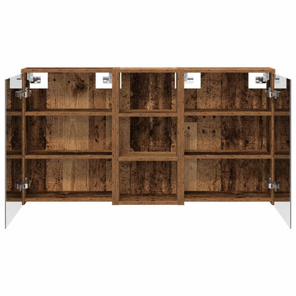 vidaXL Bathroom Cabinet Set 3 pcs 116 x 16 x 62.5 cm Engineered wood
