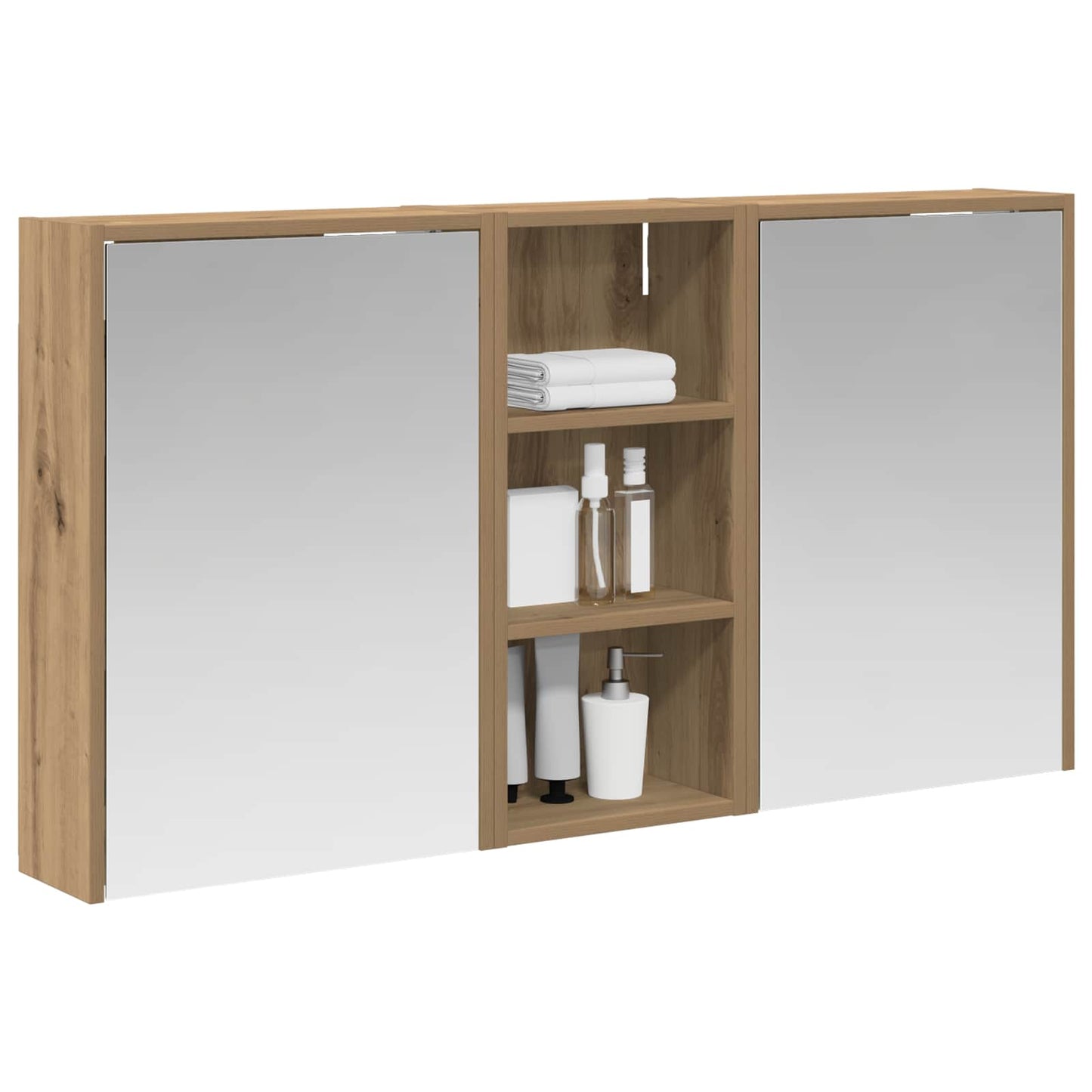 vidaXL Bathroom Cabinet Set 3 pcs 116 x 16 x 62.5 cm Engineered wood