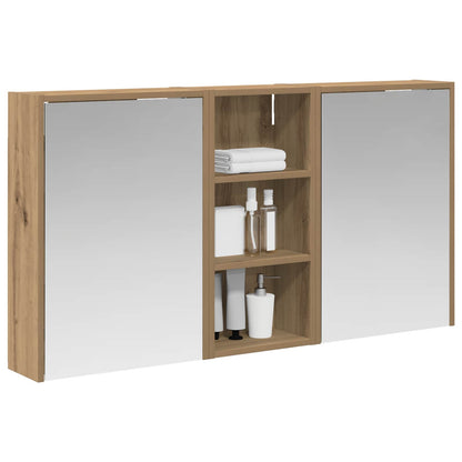 vidaXL Bathroom Cabinet Set 3 pcs 116 x 16 x 62.5 cm Engineered wood