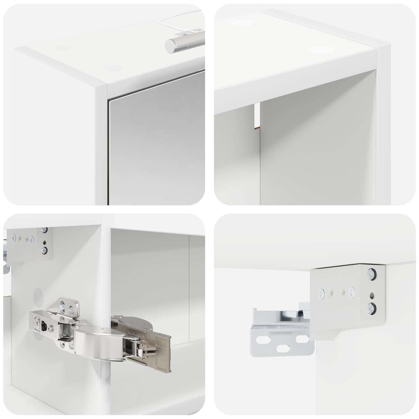 vidaXL Bathroom Cabinet Set 3 pcs 116 x 16 x 62.5 cm Engineered wood