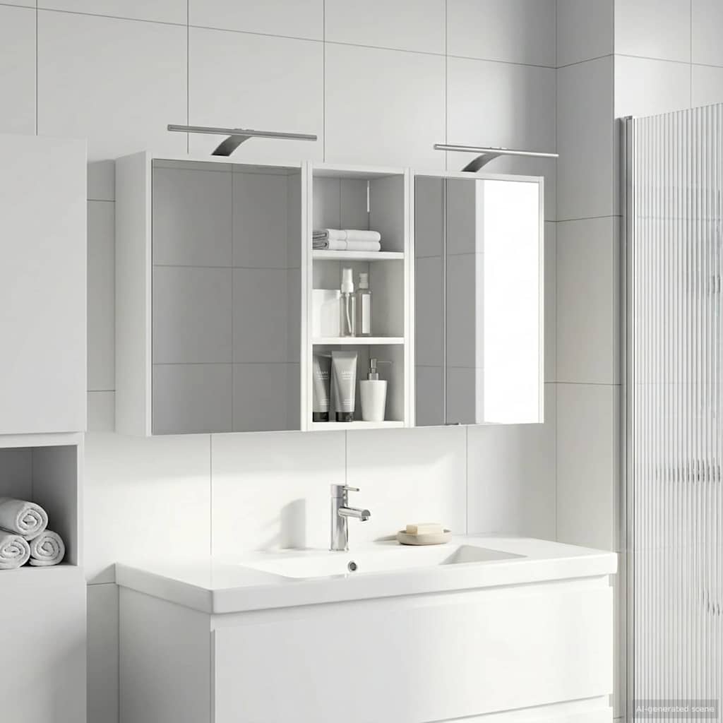 vidaXL Bathroom Cabinet Set 3 pcs 116 x 16 x 62.5 cm Engineered wood