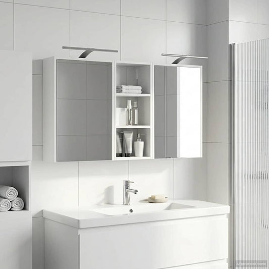 vidaXL Bathroom Cabinet Set 3 pcs 116 x 16 x 62.5 cm Engineered wood
