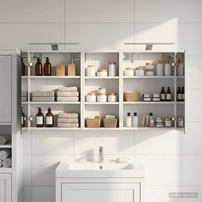 vidaXL Bathroom Cabinet Set 3 pcs 116 x 16 x 62.5 cm Engineered wood