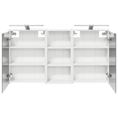 vidaXL Bathroom Cabinet Set 3 pcs 116 x 16 x 62.5 cm Engineered wood