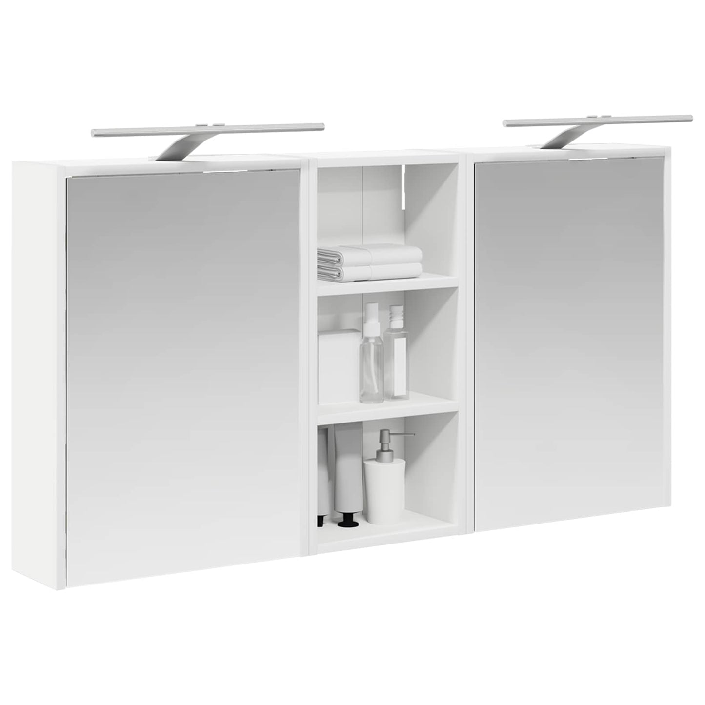 vidaXL Bathroom Cabinet Set 3 pcs 116 x 16 x 62.5 cm Engineered wood