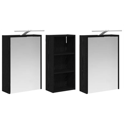 vidaXL Bathroom Cabinet Set 3 pcs 116 x 16 x 62.5 cm Engineered wood