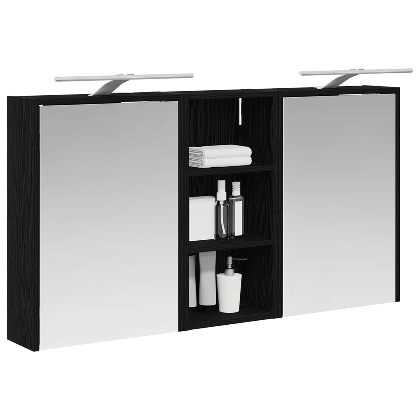 vidaXL Bathroom Cabinet Set 3 pcs 116 x 16 x 62.5 cm Engineered wood