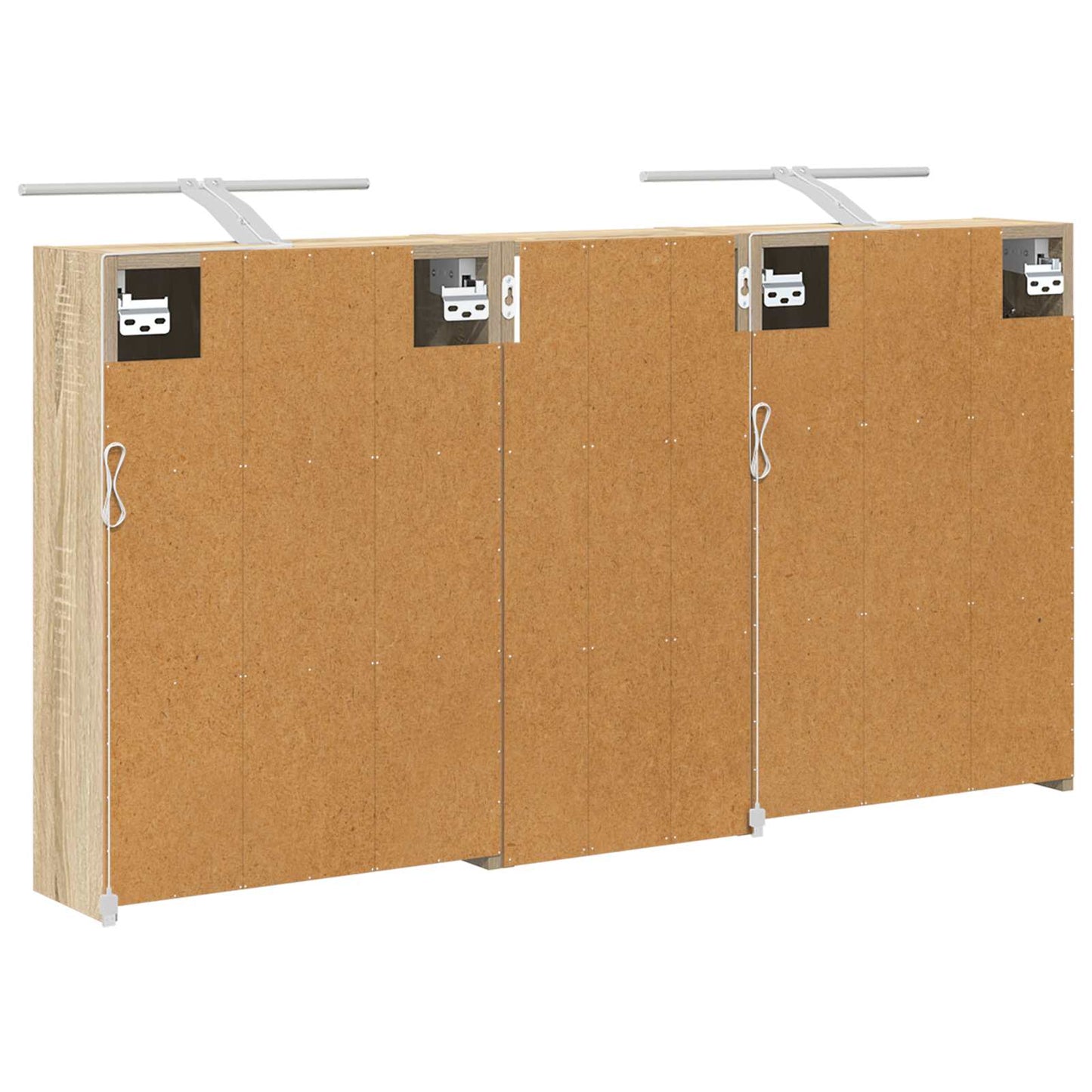 vidaXL Bathroom Cabinet Set 3 pcs 116 x 16 x 62.5 cm Engineered wood