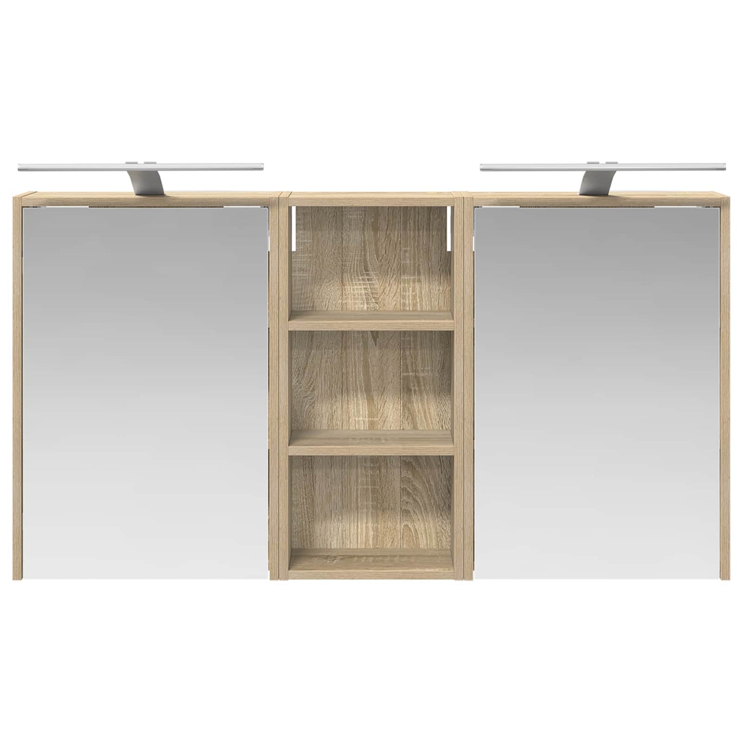 vidaXL Bathroom Cabinet Set 3 pcs 116 x 16 x 62.5 cm Engineered wood
