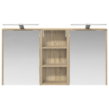 vidaXL Bathroom Cabinet Set 3 pcs 116 x 16 x 62.5 cm Engineered wood