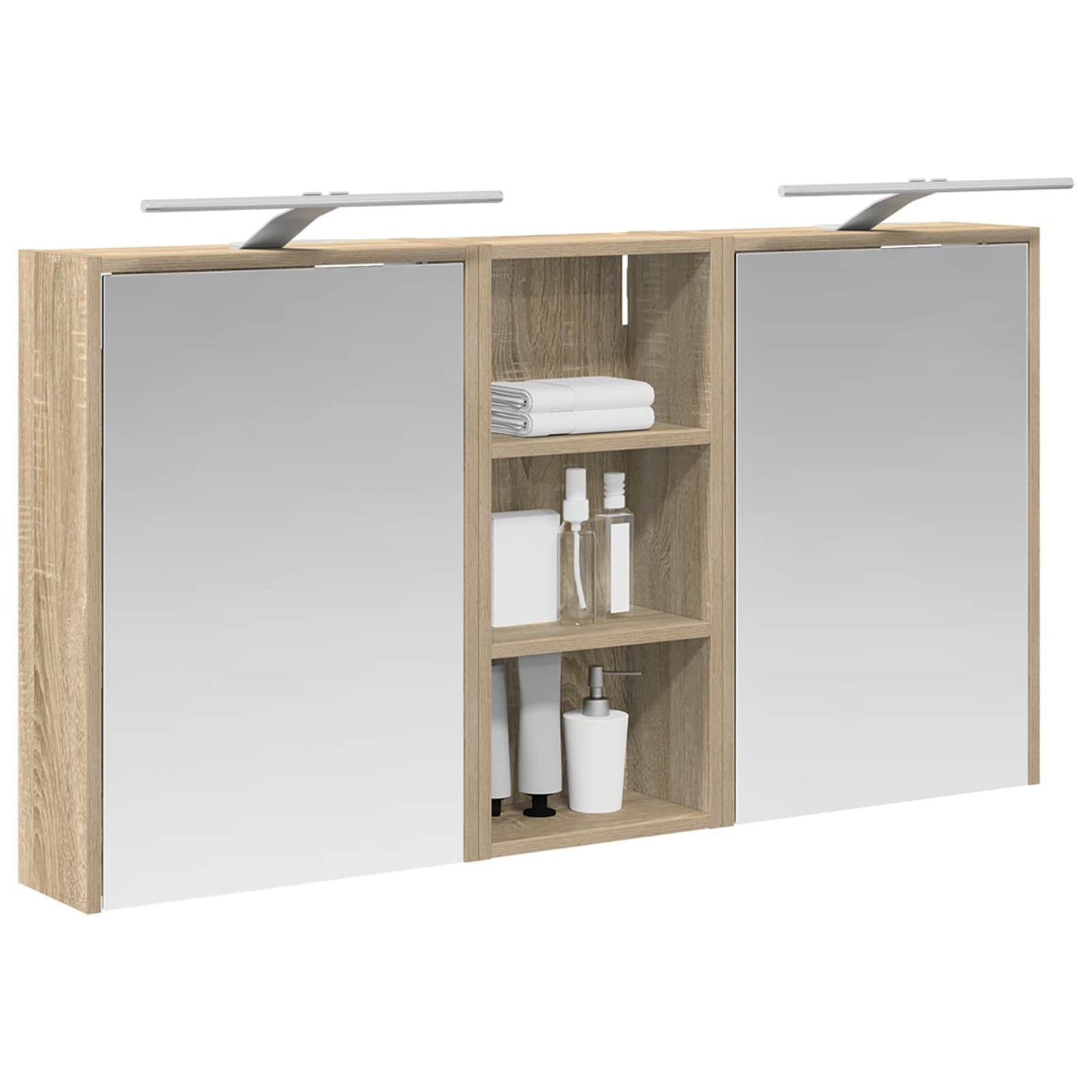 vidaXL Bathroom Cabinet Set 3 pcs 116 x 16 x 62.5 cm Engineered wood