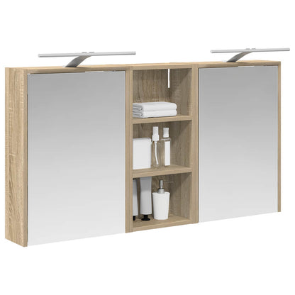 vidaXL Bathroom Cabinet Set 3 pcs 116 x 16 x 62.5 cm Engineered wood