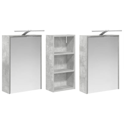 vidaXL Bathroom Cabinet Set 3 pcs 116 x 16 x 62.5 cm Engineered wood