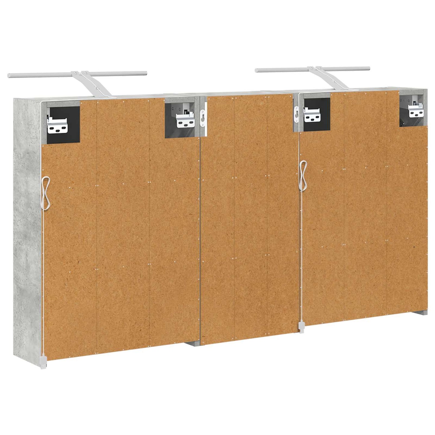 vidaXL Bathroom Cabinet Set 3 pcs 116 x 16 x 62.5 cm Engineered wood