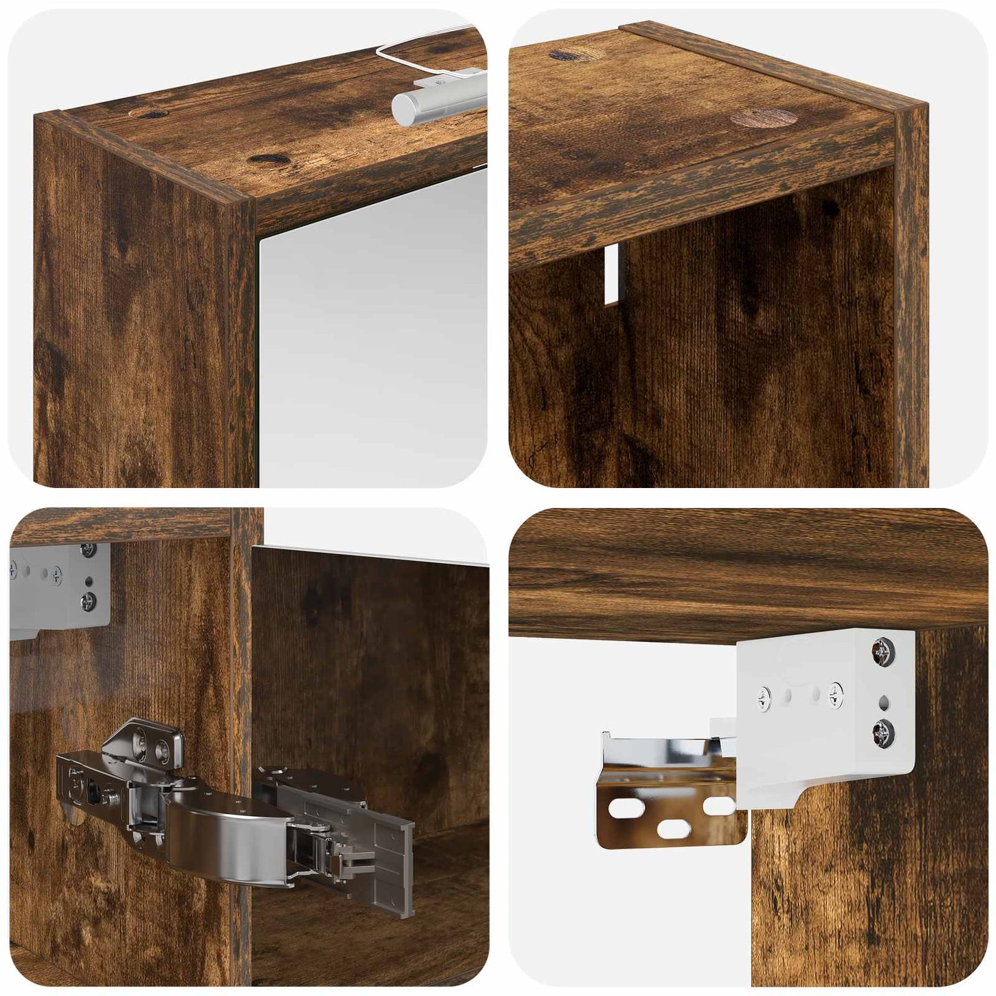 vidaXL Bathroom Cabinet Set 3 pcs 116 x 16 x 62.5 cm Engineered wood
