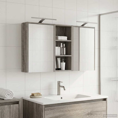 vidaXL Bathroom Cabinet Set 3 pcs 116 x 16 x 62.5 cm Engineered wood