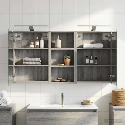 vidaXL Bathroom Cabinet Set 3 pcs 116 x 16 x 62.5 cm Engineered wood