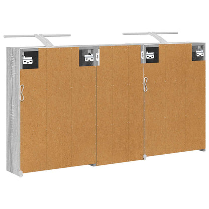 vidaXL Bathroom Cabinet Set 3 pcs 116 x 16 x 62.5 cm Engineered wood