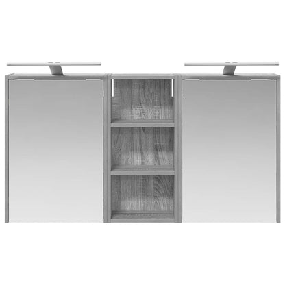 vidaXL Bathroom Cabinet Set 3 pcs 116 x 16 x 62.5 cm Engineered wood