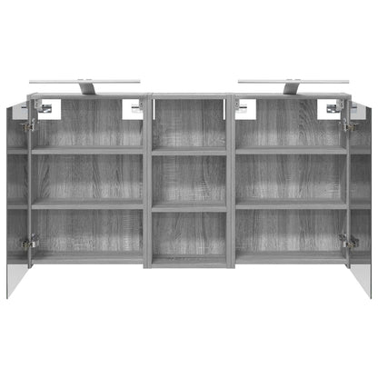 vidaXL Bathroom Cabinet Set 3 pcs 116 x 16 x 62.5 cm Engineered wood
